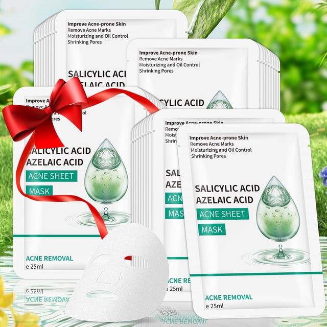 Mascarilla facial IREV Anti Acné con Ácido Salicílico 10 hojas