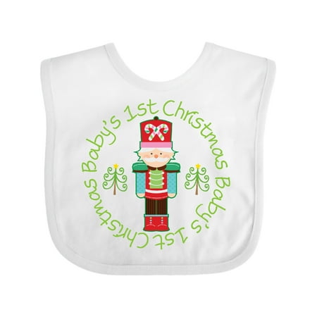 

Inktastic Nutcracker First Christmas Babys 1st Gift Baby Boy or Baby Girl Bib