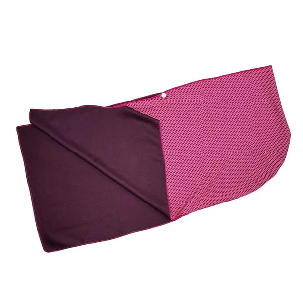 Toalla refrescante Toalla fresca Secado rápido Protección solar Toalla helada transpirable Sudor Rosa roja