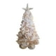 thumbnail image 1 of 2、Un árbol de Navidad hecho completamente de coral, estrellas de mar y conchas marinas, con una base de concha en la parte inferior, lleno de la sensación del océano., 1 of 9