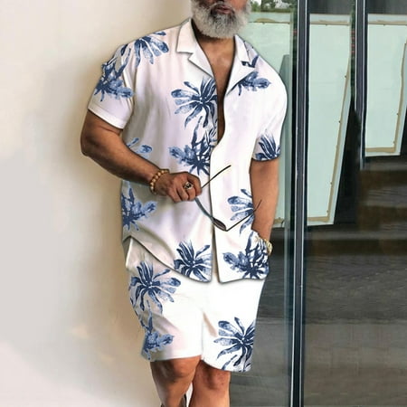 

Medcursor Size Suit Pajamas Fitness Outdoor Clothes Summer AndHome Large Men s Two-Piece Men Suits & Sets