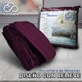 thumbnail image 4 of Sabanas Queen Size Microfibra Amplias Con Relieve Diseño Elegante Nubisuave  Liso Textura Suave, 4 of 6