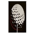 thumbnail image 1 of ABPHQTO Pelota de golf en la oscuridad japonesa Noren cortina puerta ventana tratamiento cortinas 85x150 cm, 1 of 1