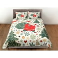 thumbnail image 3 of Navidad Juego de Funda Nórdica con Almohadas Árbol de Navidad Dormitorio Ropa de Cama Consolador, 3 of 4