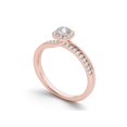 thumbnail image 2 of 1/2 Carat T.W. Diamond 10kt Rose Gold Single Halo Engagement Ring, 2 of 5