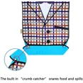 thumbnail image 5 of CHUNYAN New Waterproof Adult Bibs for Eating Washable Apron Reusable Clothing Protector with Crumb Catcher For Elderly Men Women Senior, 5 of 7
