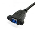 thumbnail image 5 of Xiwai Cable Super Speed USB 3.0 Back Panel Mount B Female To Male B Type Extension Cable 0.5m, 5 of 5