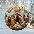 thumbnail image 4 of Juego de Adornos de Natividad, Artesanía Exquisita, Diseño Navideño Tradicional, Decoración Versátil para Colgar o de Mesa, Espíritu Festivo Religioso, Juego de 7 Piezas, Material Duradero, 4 of 7