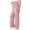 Pink, variant on Women's Maternity Ribbed Wide Leg Palazzo Pants Lightweight Over The Belly Front Bow Tie Pregnancy Pants Soft Stretchy Lounge Pants Trousers