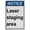 Warning Sign 4, variant on Industrial Caution Sign Laser Sign (Laser staging area) 8 in" x 12 in" UV Resistant Indoor Outdoor Workplace Industrial Caution Warning Sign