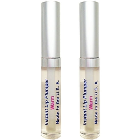 Lippin Large Lip Plumper - Lip Plumper - Makes Lip Plump, Fuller, and Thicker - Clear Gloss Lip Plumping Set of Two (Warm Cinnamon Flavour) - Great Needle-Free Lip Enhancer That Keeps Lips Moist, Supple, and Beautiful