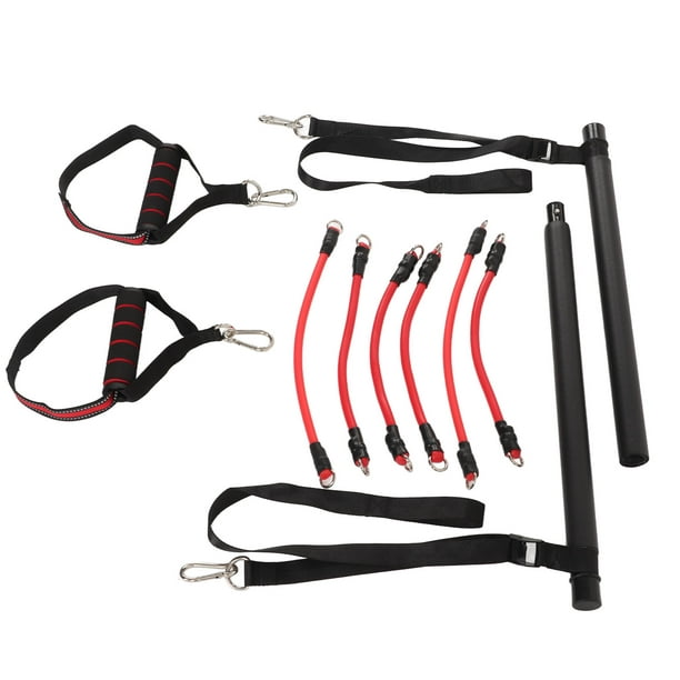 Pilates Bar Kit with Resistance Bands (6 x Resistance Bands), 3