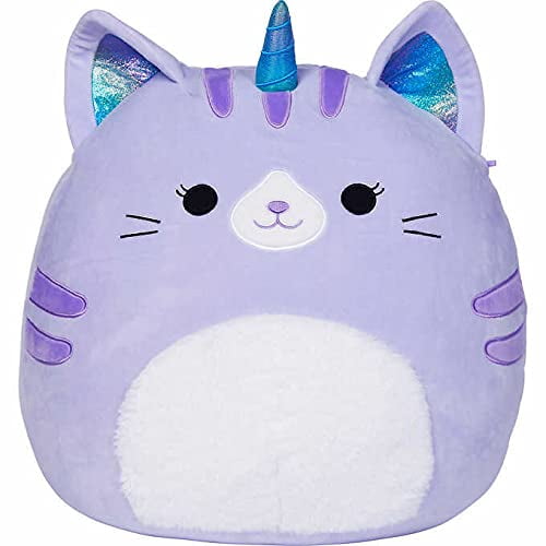 Details about   NEW Squishmallows 15" SHANY Calico Cat Pink Blue White Plush Flip Sequins 16 