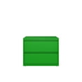 thumbnail image 2 of Hirsh 36 Inch Wide 2 Drawer Metal Lateral File Cabinet for Home and Office, Holds Letter, Legal and A4 Hanging Folders, Screamin' Green, 2 of 5