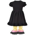 thumbnail image 3 of Unique Baby Girls Back to School Bus Tunic Boutique Outfit (5T/L, Black), 3 of 4