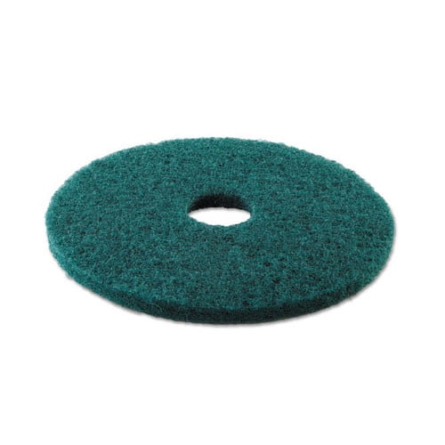 Boardwalk Standard 16Inch Diameter HeavyDuty Scrubbing Floor Pads, Green (PAD4016GRE