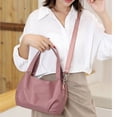thumbnail image 2 of Women Handle Bag New Nylon Bag Fashion One Shoulder Drawstring Crossbody Straddle Light Versatile Casual Bag Small Fresh Bag, 2 of 9