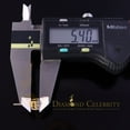 thumbnail image 5 of Diamond Celebrity's Mens/Women Stud Yellow 925 Silver W/ 2.00ct VVS 'D' Moissanite Stud Earring, 5 of 12