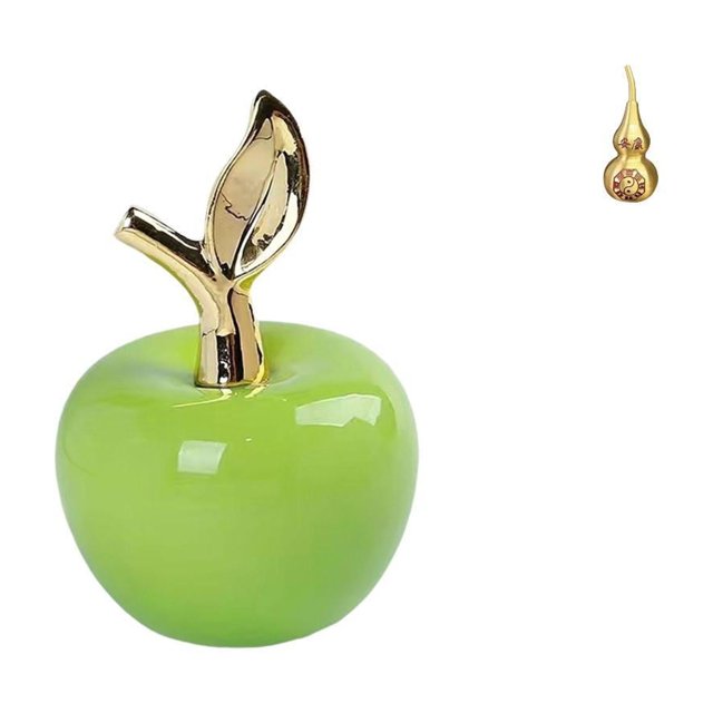 Estatua,Escultura de fruta artificial,estatua y artesanía,Escultura de tortuga marina,Estatua de calabaza de latón de 7 cm para escritorio,adorno Feng Shui,Figura de calabaza de