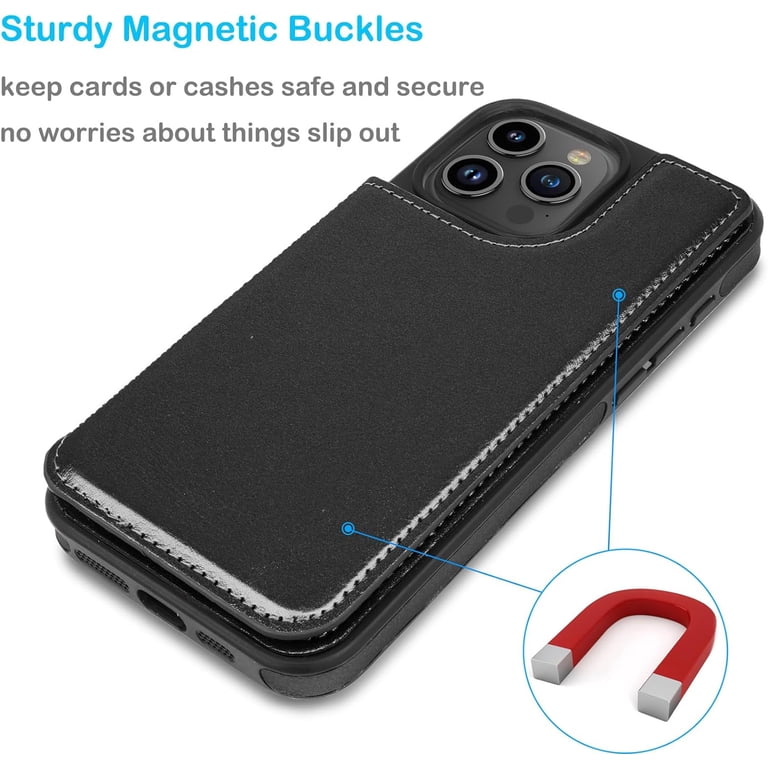 iPhone 15 Plus Black 256GB MU0F3J/A ＋ケース Apple iPhone 15 Plus Case, iPhone 15 Plus Wallet Case, PU Leather