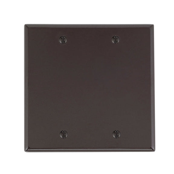 WALPLAT 2GANG/BLANK BR (Pack of 1)
