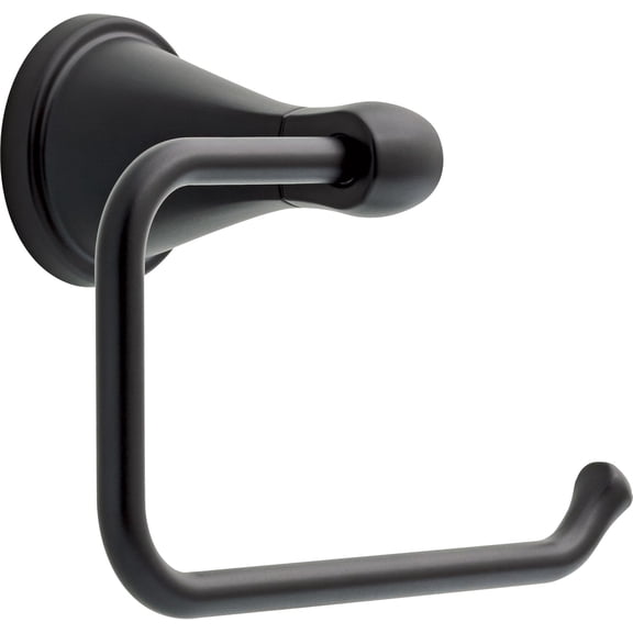 Faucet Becker (1-Pack) Toilet Paper Holder, Matte Black, Wall Mounted Euro Hook Design BCK50-MB