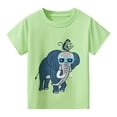 thumbnail image 1 of T-shirts Garçons Imprimé Animal Drôle Manches Courtes Décontracté Été Tee Graphiques Enfants pour Garçon 4-5 Ans, 1 of 8