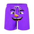 thumbnail image 4 of SGFCWSX Boys Swim Trunks Elastic Waist Quick Dry Print Lightweight Summer Beach Shorts for Kids Purple Size 11-12 Years, 4 of 6