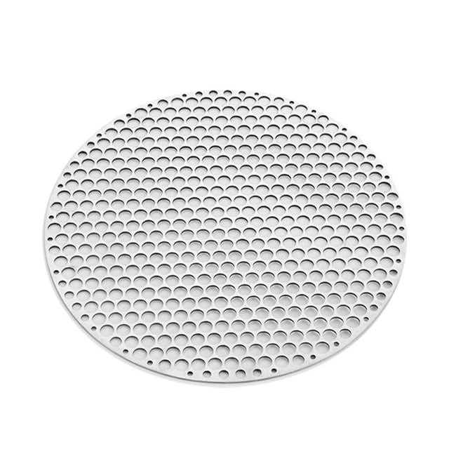Wosthever Red circular de barbacoa de acero inoxidable para cocinar al aire libre, malla comercial gruesa para parrilla de carbono Estufas de camping 26cm