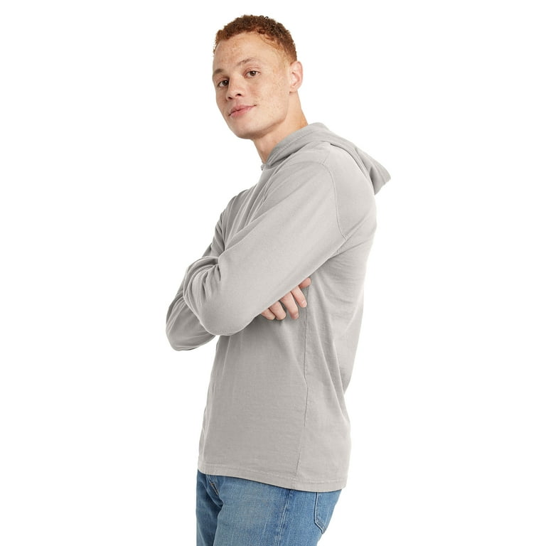 Hanes long sleeve hooded t shirt online