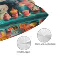 thumbnail image 3 of KLL Cute Animal Party Pillow Covers Envelope Closure,Super Soft and Cozy Fuzzy Fleece Pillow Case Cover 14"x20", 3 of 5
