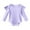 Purple, variant on Kaemgyyd Long Sleeve Bodysuit for Baby Girls Unisex Newborn Ribbed Scoop Neck Fall Romper Cute Solid Ruffle One-Piece Clothes 0-18 M