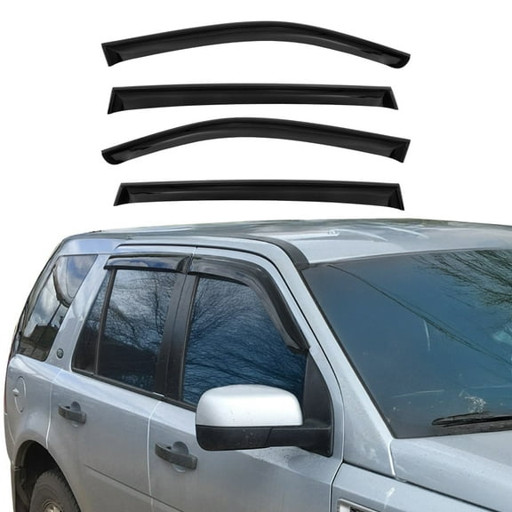 Window Visor Vent Rain Guard Deflector for Subaru Forester 2009-2013 Smoke 4 Pcs