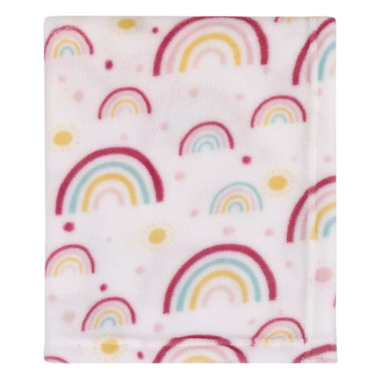 Parent s Choice Plush Baby Blanket Rainbows 30
