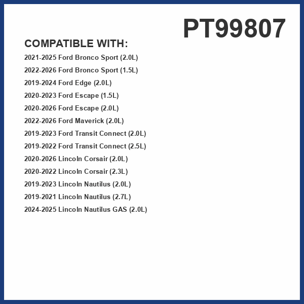 PG Automatic Transmission Filter PT99807 | Fits 2021 Ford Explorer, 2019-21 Edge, 2019-22 Transit Connect, 2020-22 Escape, 2021-22 Bronco Sport, 2019-21 Lincoln Nautilus, 2020-22 Corsair