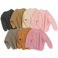 thumbnail image 3 of Chandail Tricoté pour Nouveau-Né et Tout-Petit Bébé Enfants Garçon Fille Automne Hiver Chaud Col Rond Chandail Hauts Tenues Vêtements, 3 of 4