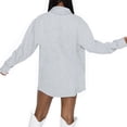 thumbnail image 2 of Women's Gameday Couture Ash Denver Broncos Full-Button Long Sleeve Overshirt, 2 of 3
