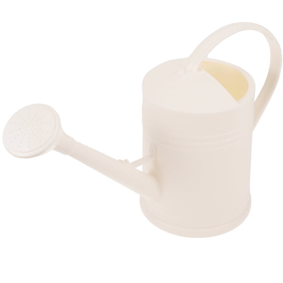 Luxshiny White Spout Watering Can for Indoor Houseplants and Outdoor Garden Plants, Plastic Construction