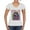 White, variant on Colorful Beagle | Dogs Love You | Dean Russo Art Animal Lover Women's Standard V-Neck Tee, Red, Large