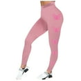 thumbnail image 3 of QHFBli Cancer Awareness Leggings for Women Lifting Pink Ribbon Leggings High Waisted Athletic Yoga Pants, 3 of 4