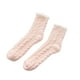 thumbnail image 2 of Sonducket Cálido invierno MiddleTube calcetines mujeres lindo elástico Coral terciopelo calcetines interior piso toalla calcetines transpirables Medias Rosa claro NO5, 2 of 8