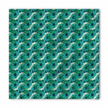Exotic Bandana, Aloha Summer Leaves Hibiscus, Unisex Head and Neck Tie, by Ambesonne