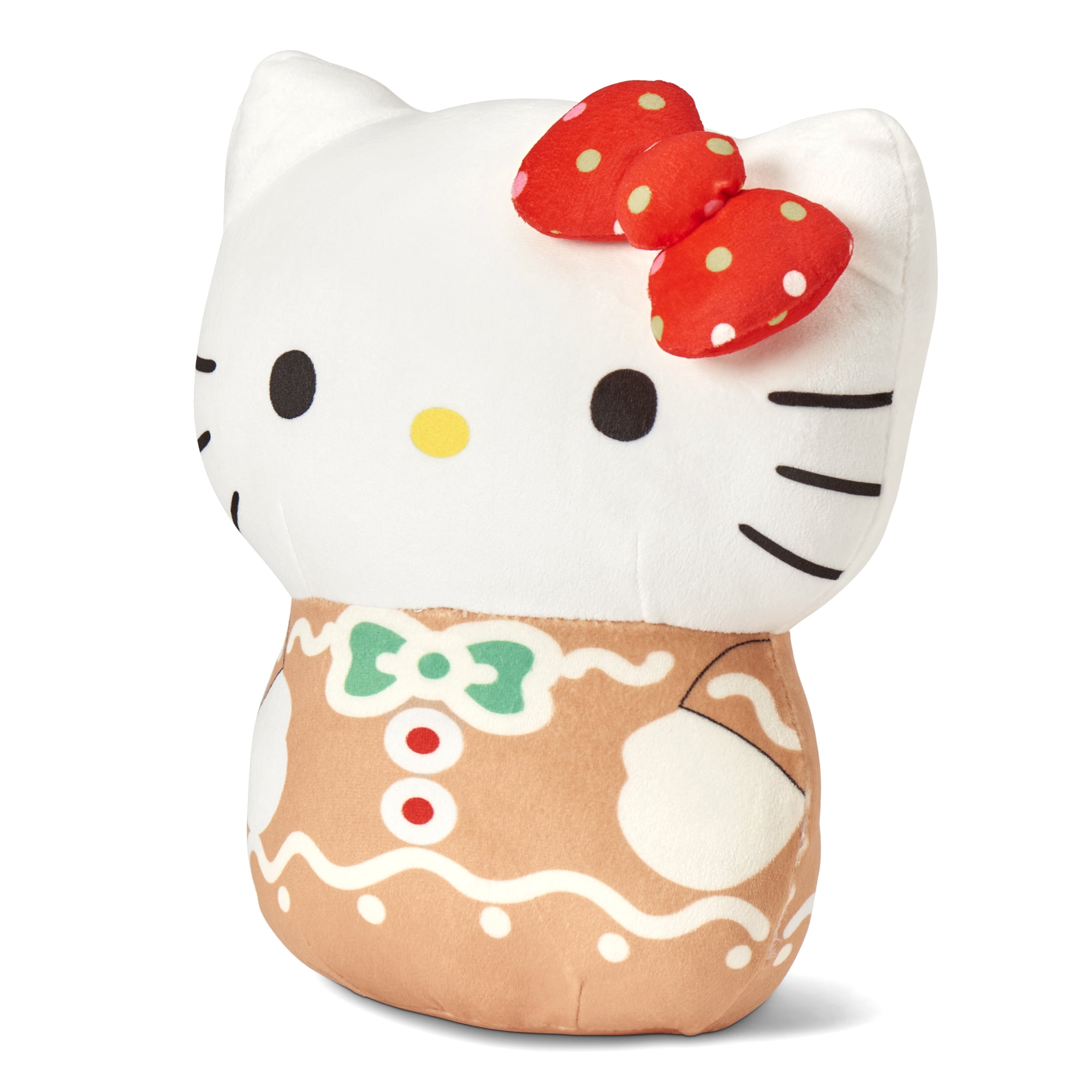 Hello Kitty Gingerbread Joy 11 inch Character Hugger and 40 x 50 inch Throw Blanket Set