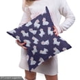 thumbnail image 5 of Ambesonne Sheep Fabric by the Yard Upholstery, Minimalist Cartoon Animals, 10 Yards, Dark Indigo Pastel Purple, 5 of 5