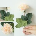 thumbnail image 3 of FloreceBien 5 rosas artificiales, ramo de flores artificiales de tallos largos para arreglos, bodas, fiestas, decoración del hogar y la cocina, 3 of 5