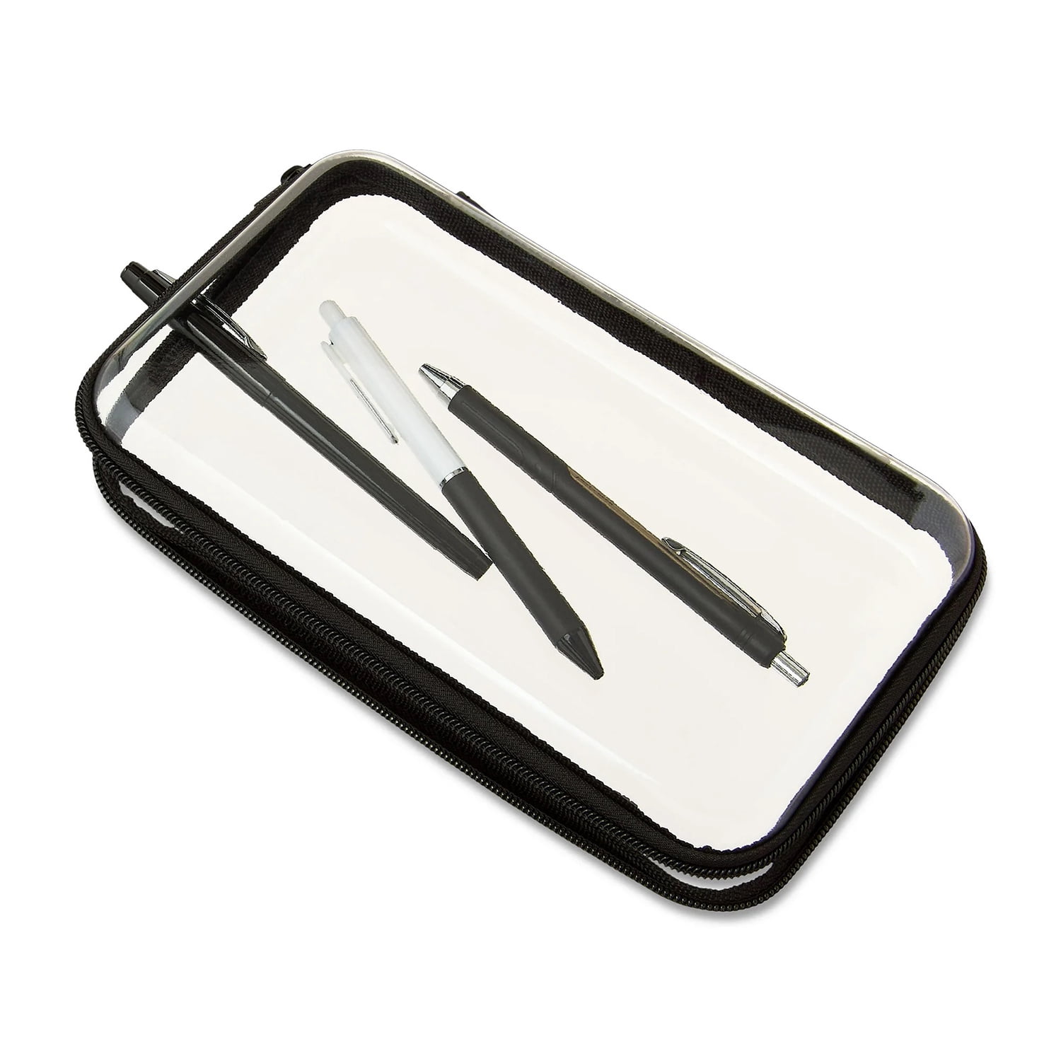 Pen+Gear Zipper Pencil Case, Pencil Boxes for School, Black