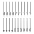 thumbnail image 1 of Diamond Drill Grinding Bit Set 20 Pcs Stone Carving Tools Set with 1/8 Inch Shank for Carving, Engraving, Glass, Jewelry, 1 of 7