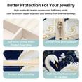 thumbnail image 3 of Swan Travel Portable Square Decorative Box with Necklace Holder and Jewelry Organizer - Ideal for Rings, Earrings, Necklaces, Bracelets - Suitable for Girls and Women, 3 of 6
