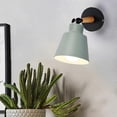thumbnail image 4 of 2 Packs Industrial Vintage Wall Sconces Ceiling Light Fixtures E27 Metal Adjustable Retro Indoor Wall Lamp for Bedroom Kitchen Restaurant (Green), 4 of 5