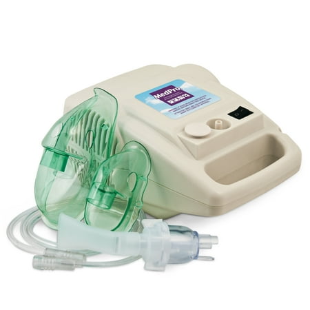 MedPro Compressor Nebulizer Kit With Child and Adult Masks, Off White
